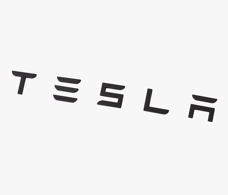 Tesla and SpaceX Letter Badge for Tesla