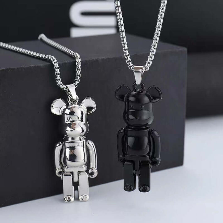 Titanium Steel Chain for Bearbrick Necklace - Durable and Stylish Hip-Hop Accessory - $12.99