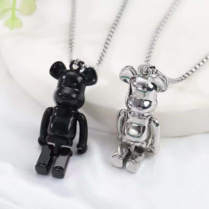 Titanium Steel Chain for Bearbrick Necklace - Durable and Stylish Hip-Hop Accessory - $12.99