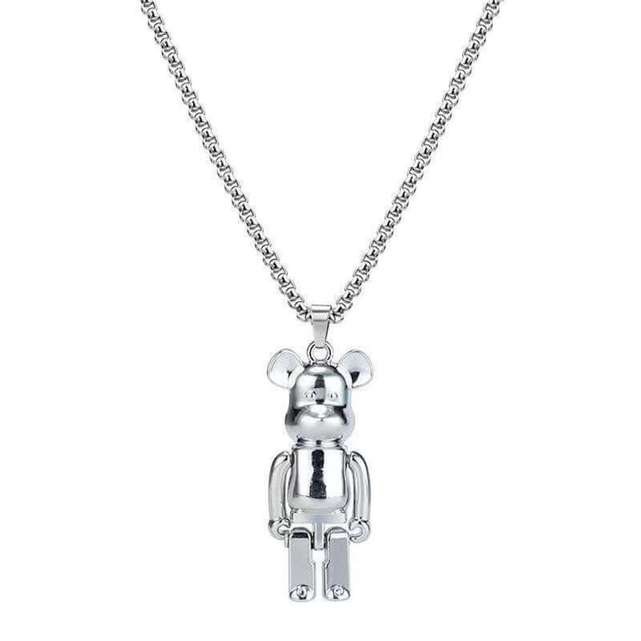 Titanium Steel Chain for Bearbrick Necklace - Durable and Stylish Hip-Hop Accessory - $12.99