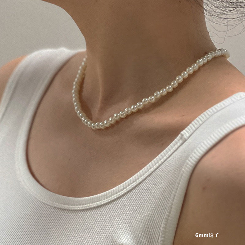 Pearl Necklace for Women - Elegant, Luxurious, High-end Clavicle Chain 2024 New Popular Niche Choker