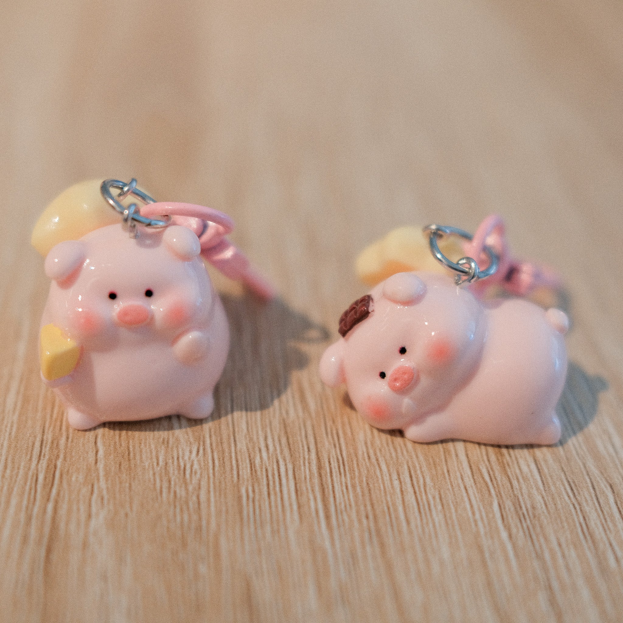 Sweet Piggy with Star Keychain - 4 Design