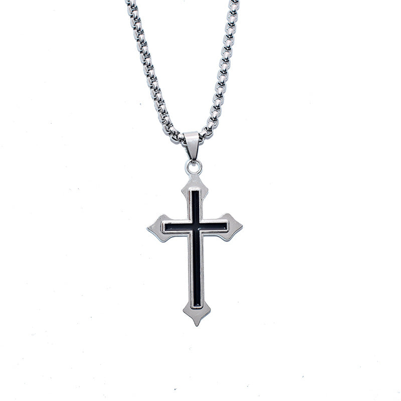 2022 Cross Pendant Necklace - Trendy Hip-Hop Jewelry for Men & Women-first