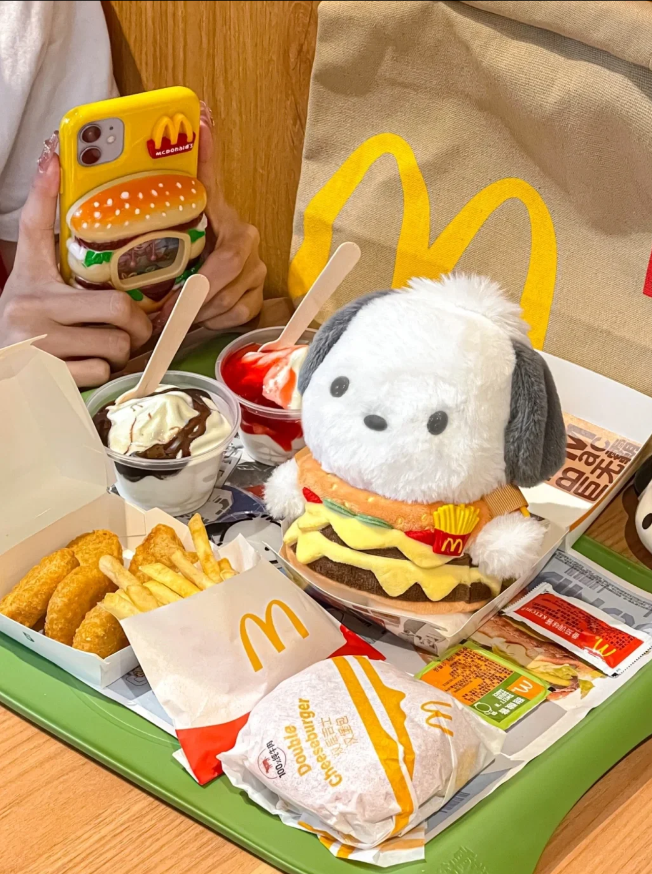 Cute Pochacco Burger Bag - Perfect Gift For Kids-first